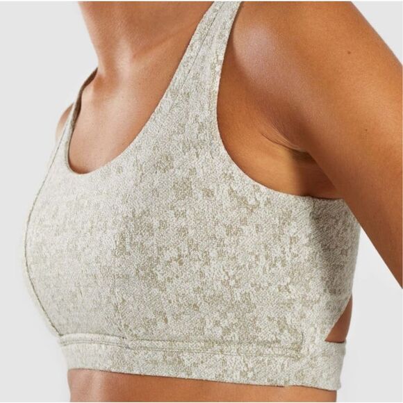 Gymshark Fleur Textured Sports Bra & Leggings Set Size XSmall - Picture 5 of 15